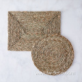 handmade round square shape delicate Woven Seagrass Placemat